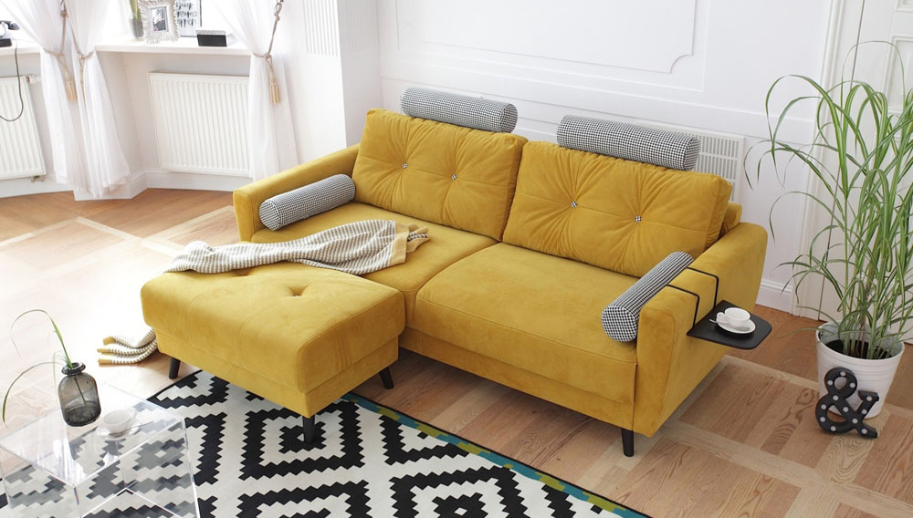 Scandi droit fixe edition limitee velours pouf Scandi droit fixe edition limitee velours pouf
