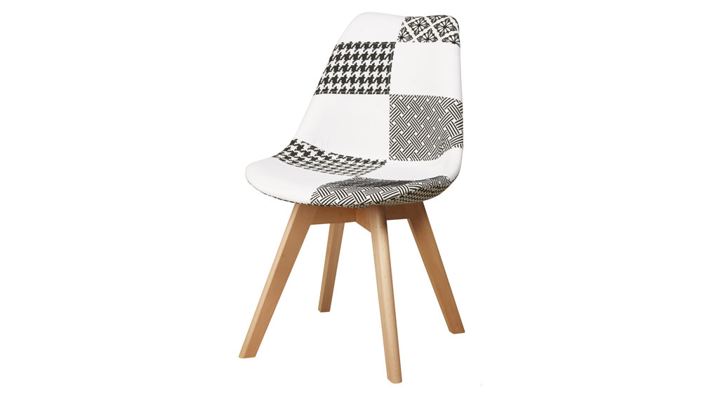 Chaise patchwork style scandinave POULE