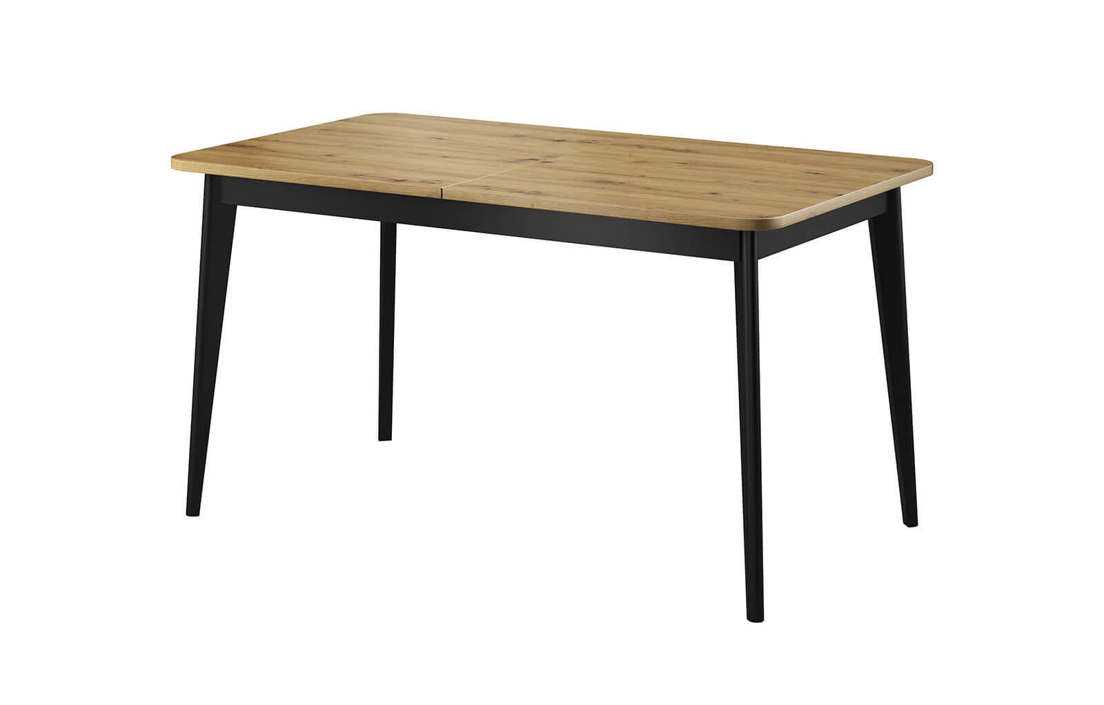 Table basse extensible NORDI RETRO noir et chêne Table basse extensible NORDI RETRO noir et chêne