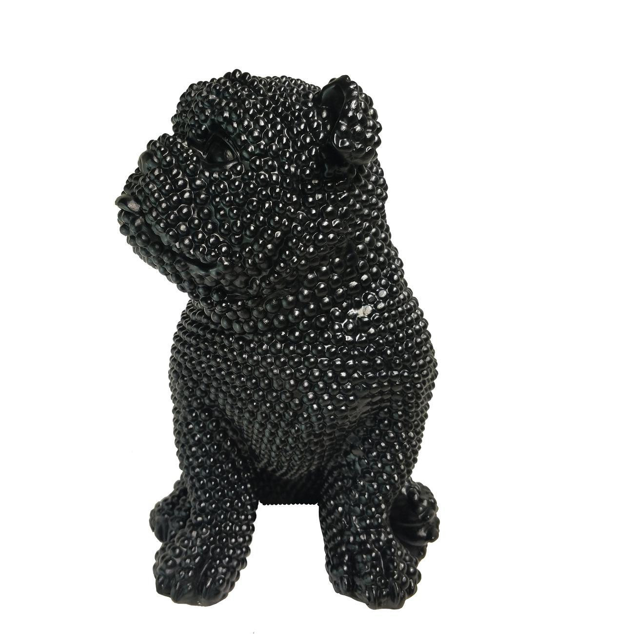 Statue RIXI chien noir