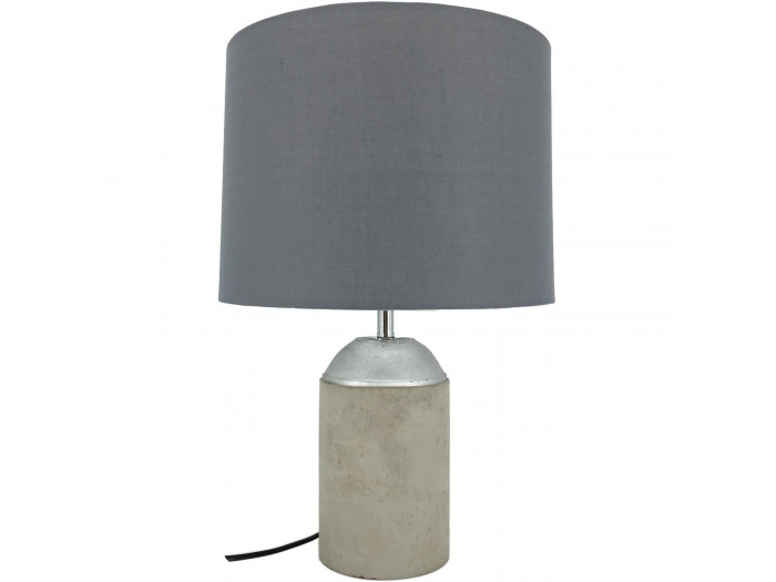 Lampe beton abat jour E27 60W 48 cm gris