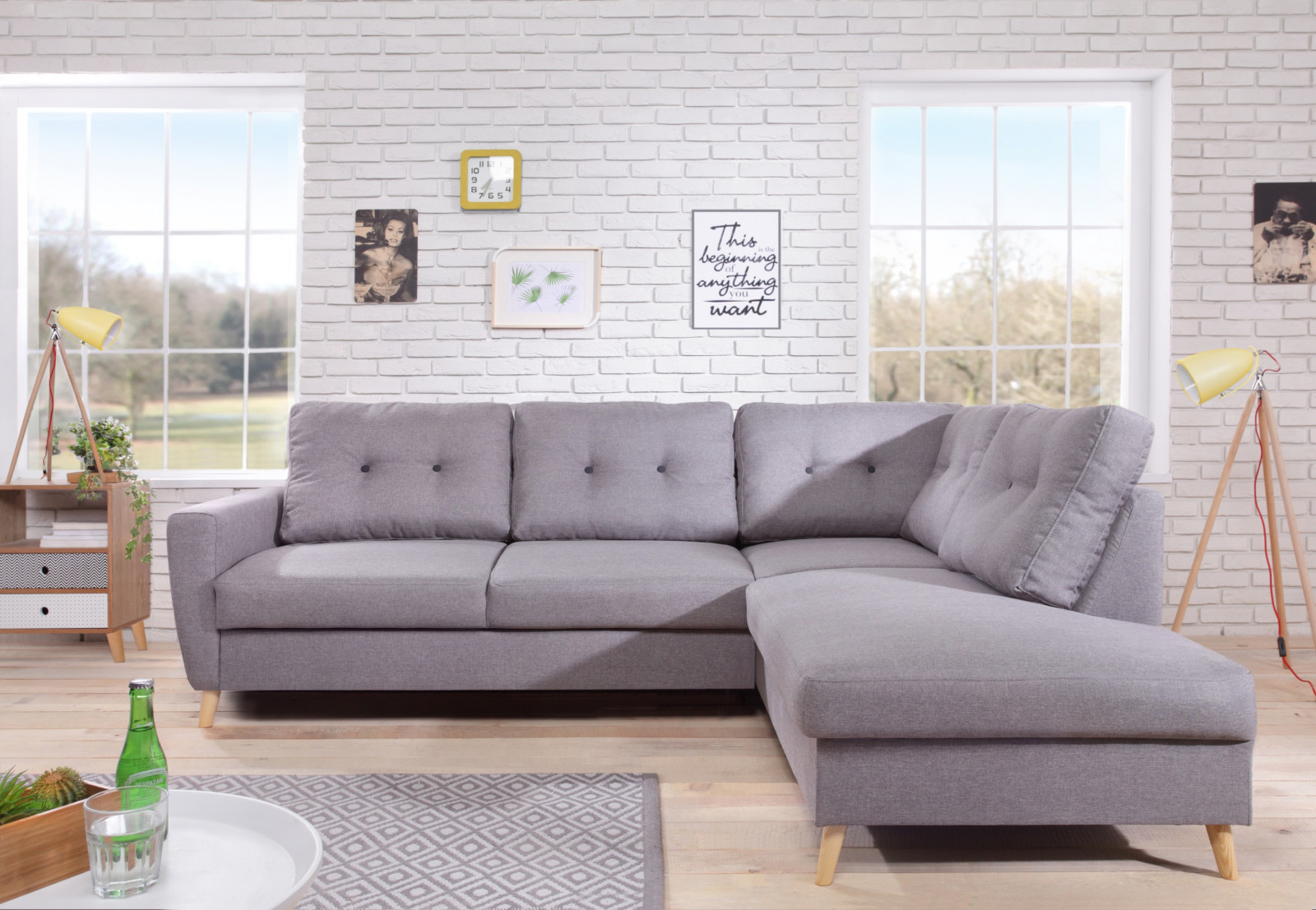 Corner Sofa L Scandi Bobochic Corner Sofa Scandi