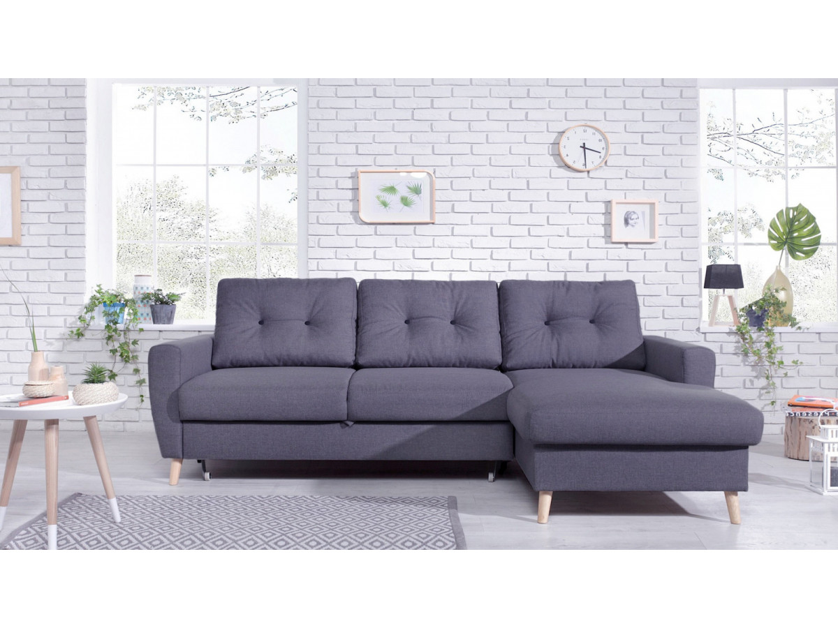 Canapé d'angle convertible SCANDI BOBOCHIC PARIS